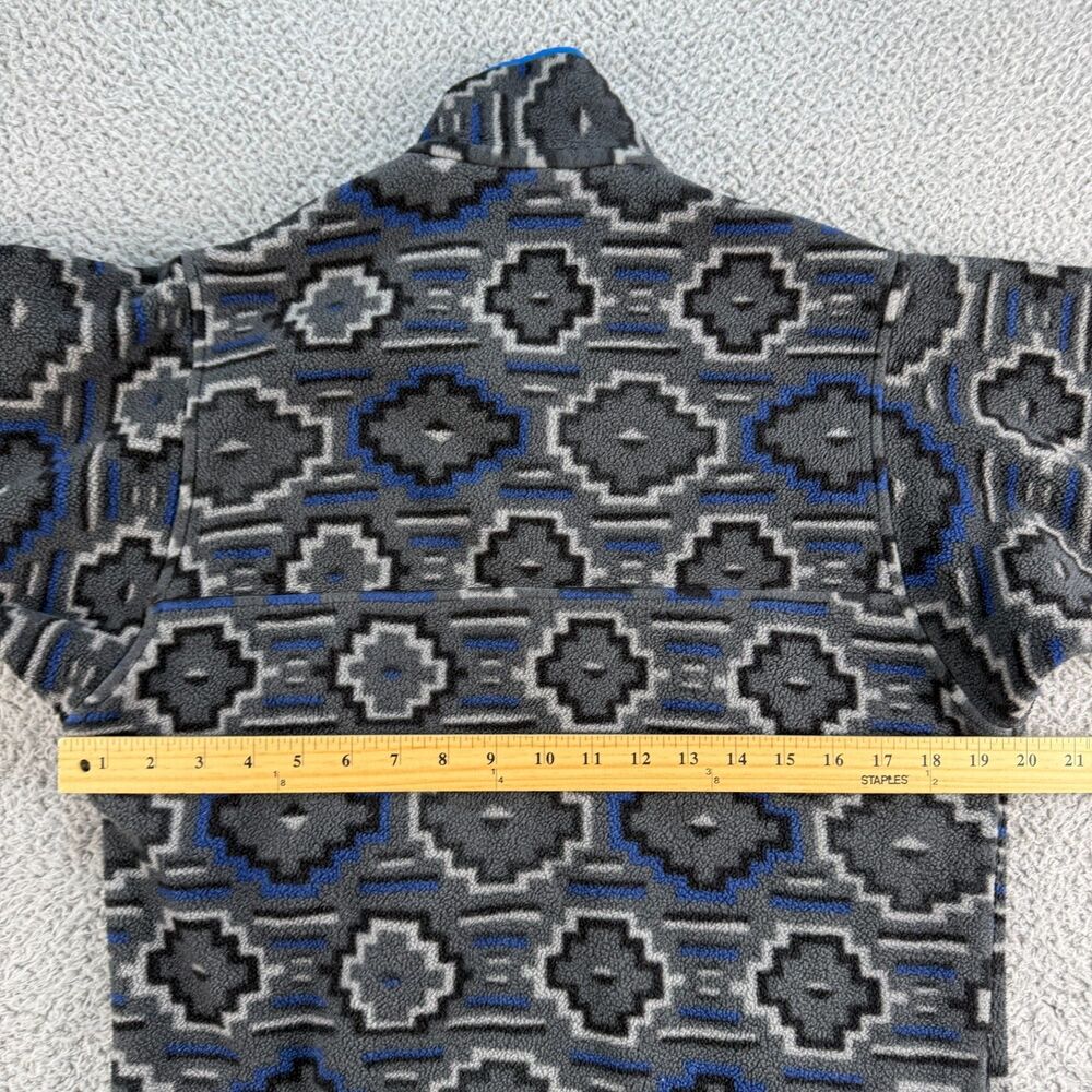 Patagonia Synchilla Snap-T Fleece Jacket Mens XS Gray Blue Yanaba Aztec Tribal - Picture 9 of 10